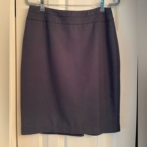 Navy pencil skirt